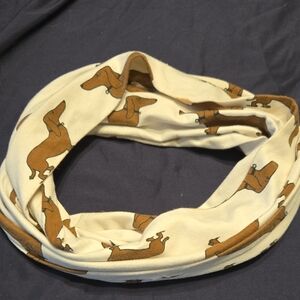 Dachshund Print Infinity Scarf